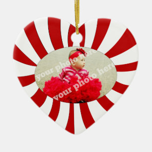 Ornamento de encargo del navidad de la foto del