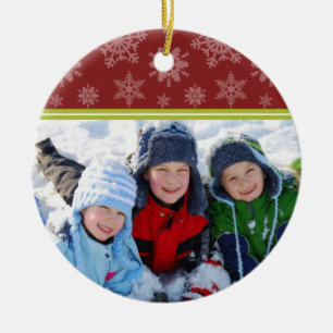 Ornamento de encargo del navidad de los copos de