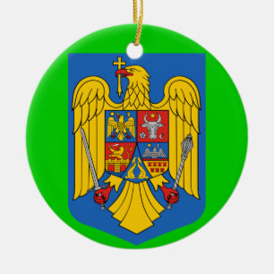 Ornamento de encargo del navidad de ROMANIA*