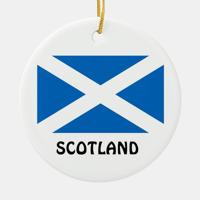 Ornamento de encargo del navidad de SCOTLAND* (Frente)