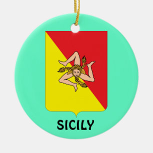 Ornamento de encargo del navidad de SICILY*
