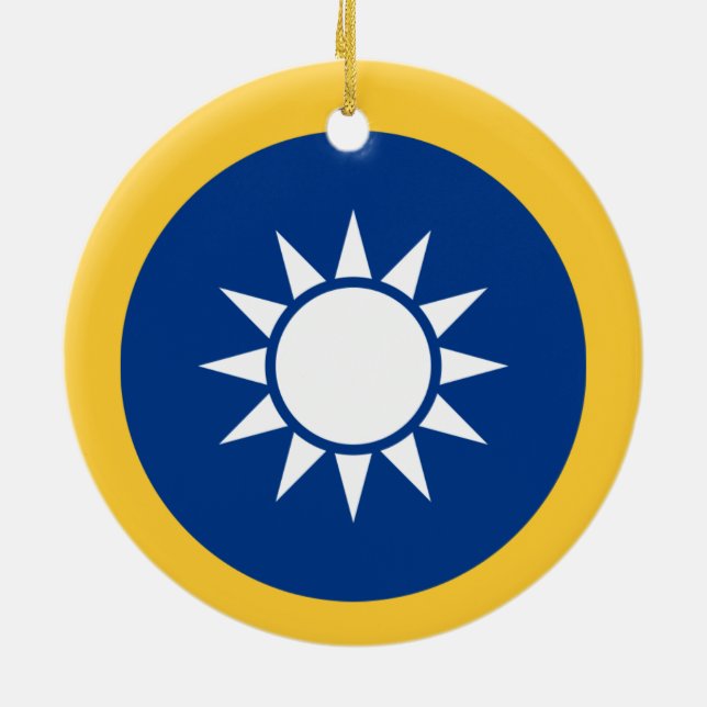 Ornamento de encargo del navidad de TAIWAN* (Atrás)