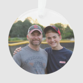 ornamento de encargo/personalizado de la foto -