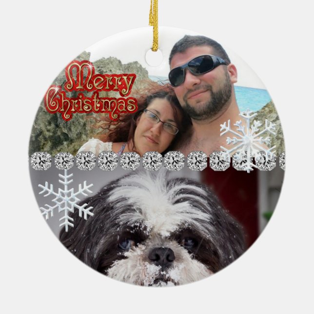 Ornamento de encargo personalizado lindo 2014 (Atrás)