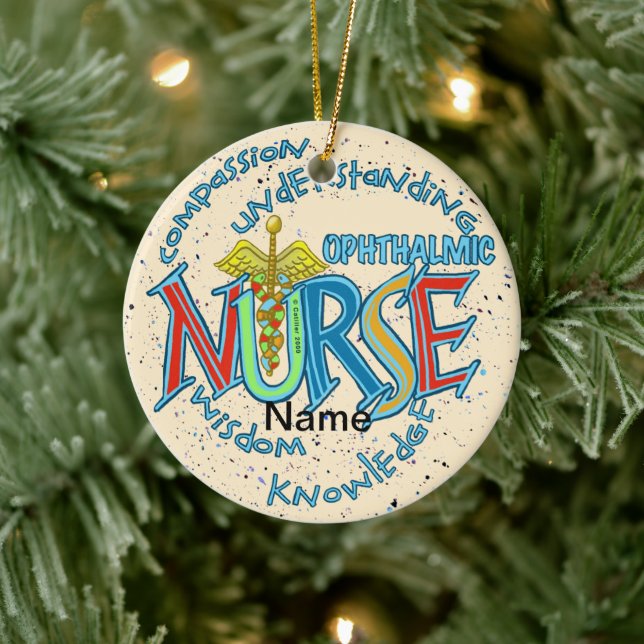 Ornamento de enfermeras personalizados de Enfermer (Árbol)