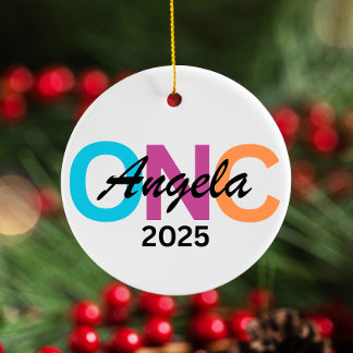 Ornamento de enfermería personalizado 2025, regalo