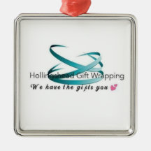 Ornamento de envolvimiento de regalo de Hollingshe