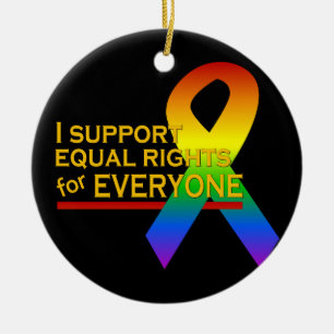 Ornamento de Equal Rights Support, personalizar