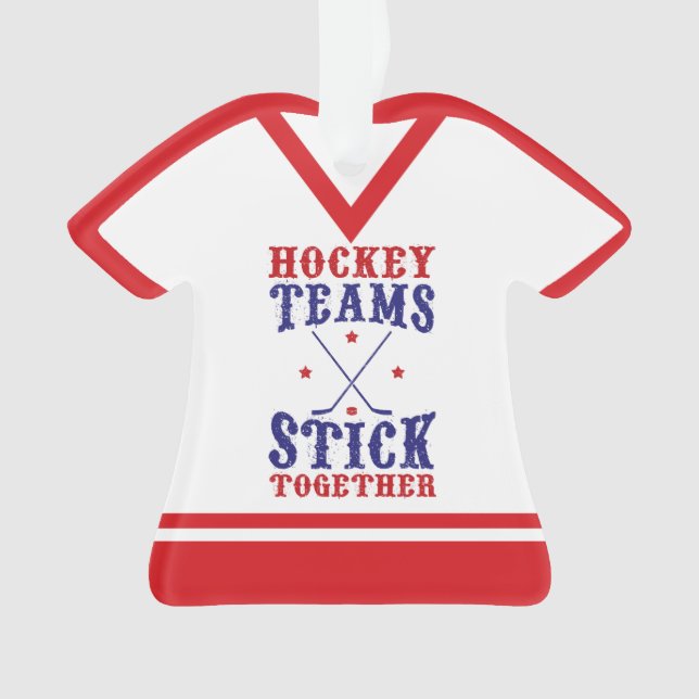 Ornamento de equipos de hockey de Jersey (Anverso)