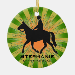 Ornamento de equitación personalizado