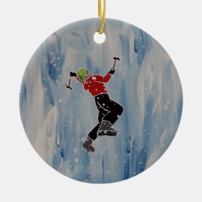 Ornamento de escalada de hielo (Frente)
