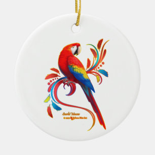 Ornamento de escarlata macaw