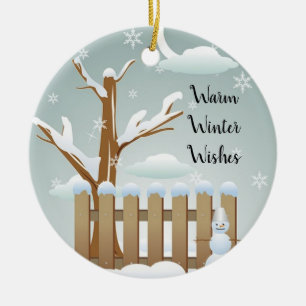 Ornamento de escena de invierno
