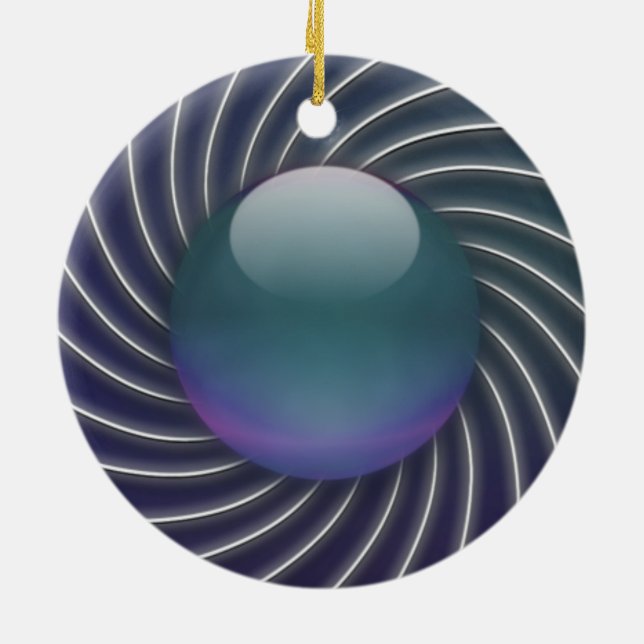 Ornamento de espirales marinas profundas (Atrás)