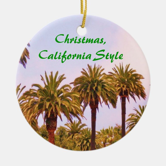 Ornamento de ESTILO CALIFORNIA navidades (Frente)