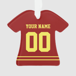 Ornamento de estilo Jersey de Deportes Personaliza