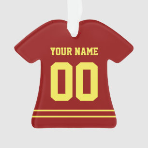 Ornamento de estilo Jersey de Deportes Personaliza