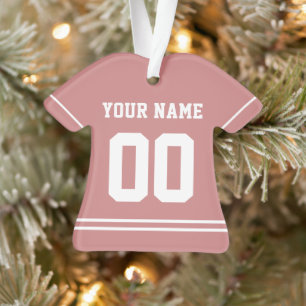 Ornamento de estilo Jersey de Deportes Personaliza