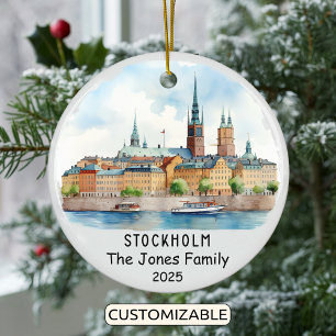 Ornamento de Estocolmo personalizado, Suecia
