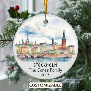 Ornamento de Estocolmo personalizado, Suecia