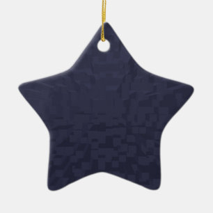 Ornamento de estrella azul pertudo