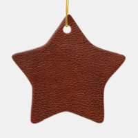 Ornamento de estrella cerámica de cuero