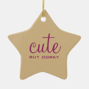 Ornamento de Estrella Cuta Pero Dorky
