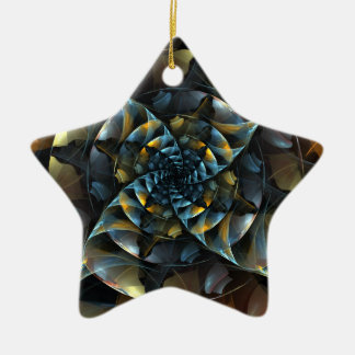Ornamento de estrella de arte abstracto de PinWhee