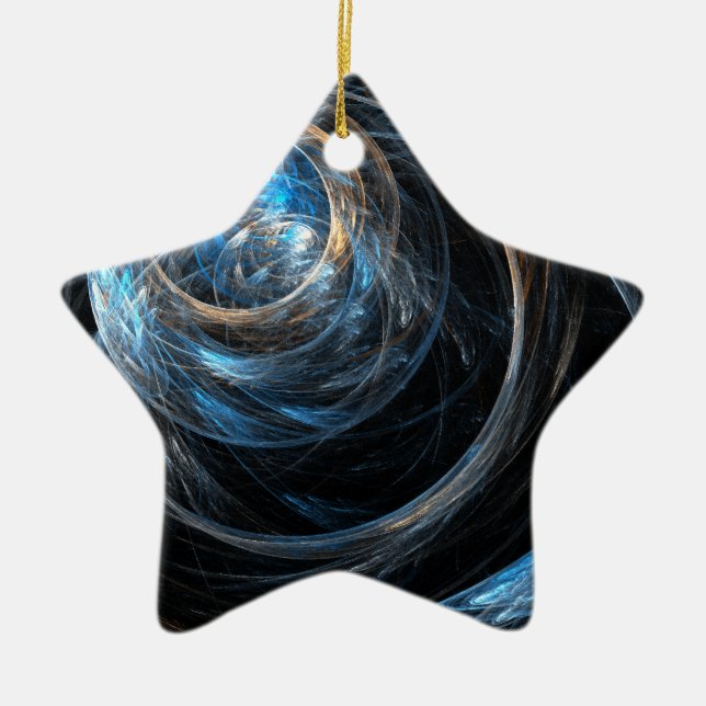 Ornamento de estrella de arte en todo el mundo (Frente)