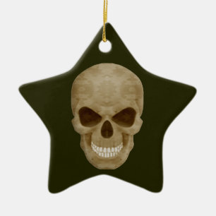 Ornamento de estrella de cráneo de camuflaje