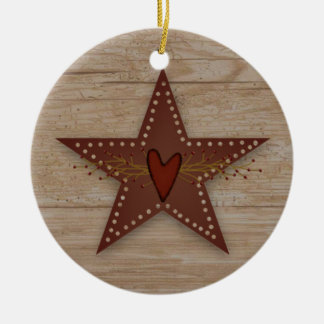 Ornamento de estrella de estaño punteado
