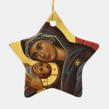 Ornamento de estrella de la natividad cerámica