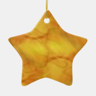 Ornamento De Estrella De Navidades De Swirl Dorado