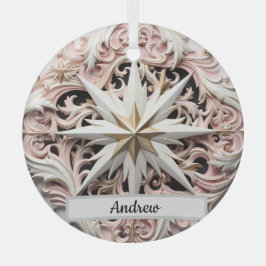 Ornamento de estrella de Navidades personalizados 