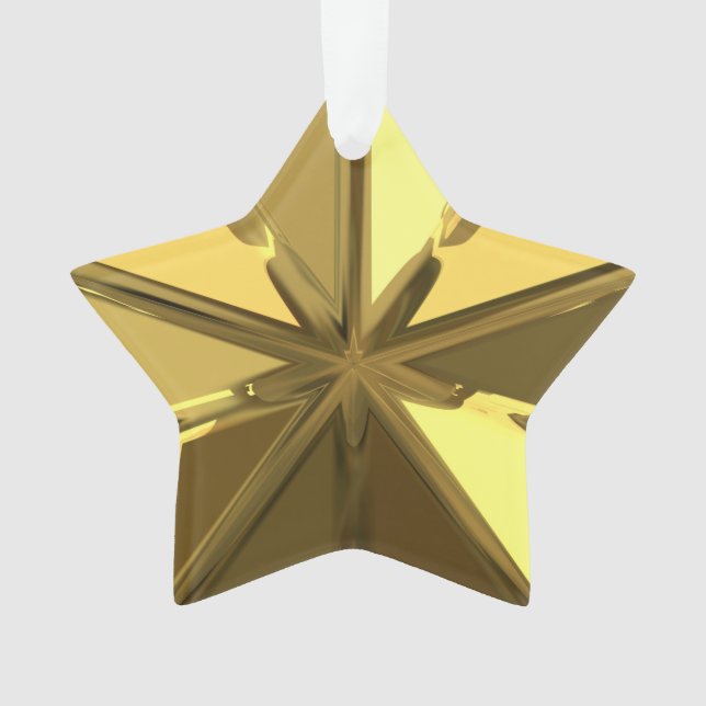 Ornamento de estrella de oro (Anverso)