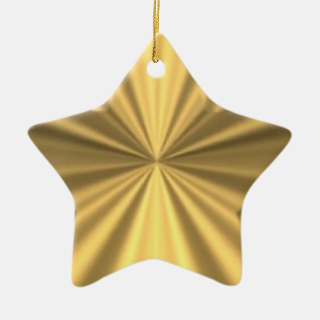 Ornamento de estrella de oro (Frente)