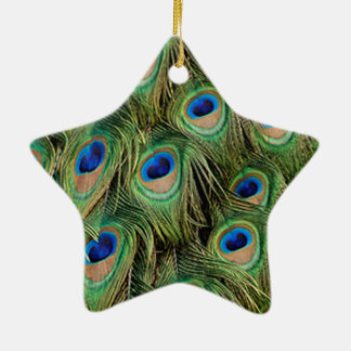 Ornamento de estrella de pavo real