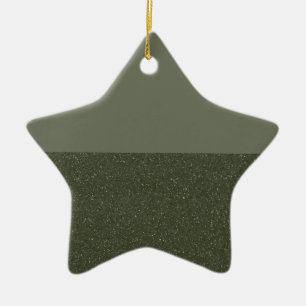 Ornamento de estrella del Purpurina inferior verde