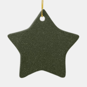 Ornamento de Estrella Verde Moss texturizado - Per