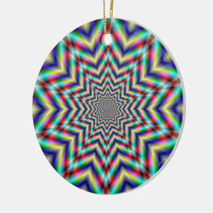 Ornamento de estrellas con desafíos ópticos
