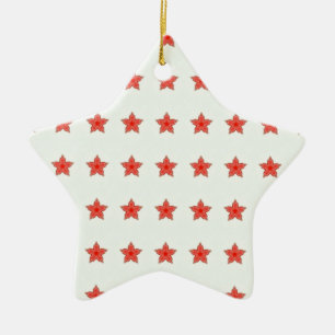 ornamento de estrellas de estrellas rojas