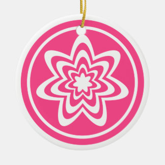 Ornamento de explosión floral, rosa