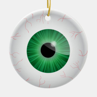 Ornamento de Eyeball Green Bloodshot
