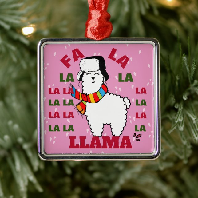 Ornamento de Fa La Llama - Bebé hace frío afuera (Árbol)
