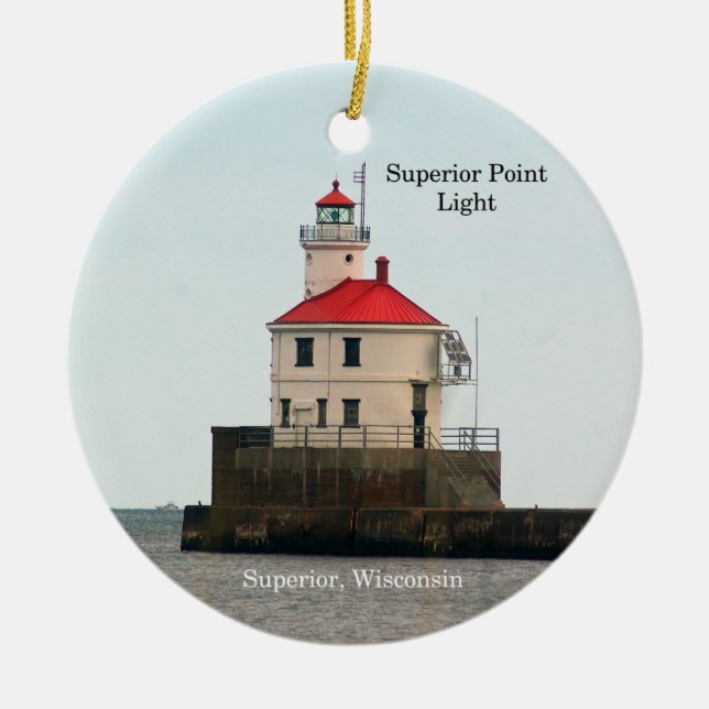 ornamento de faro de punto superior (Frente)