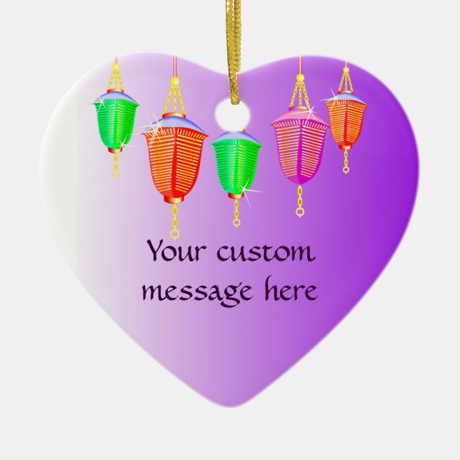 Ornamento de farolillos chinos (Frente)