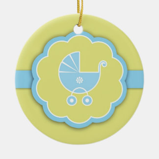 Ornamento de Favor de Baby Shower Azul