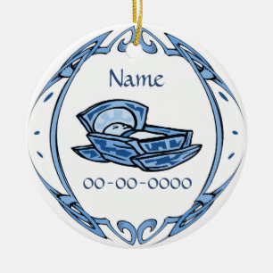 Ornamento de fecha de nacimiento, añadir texto