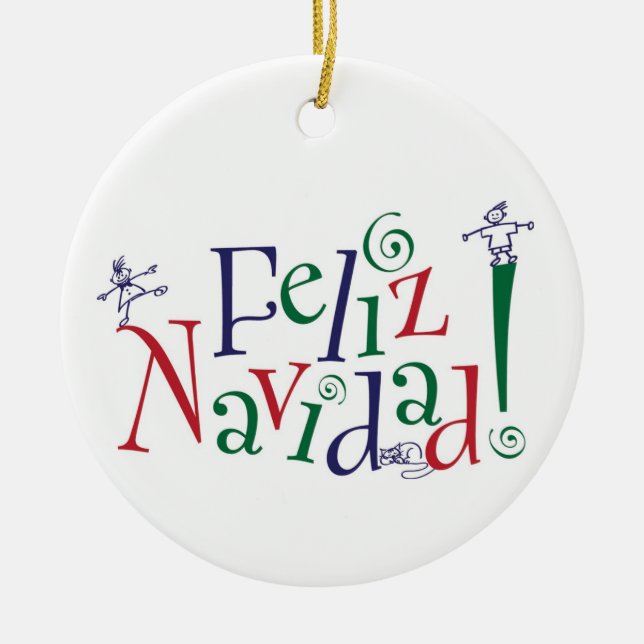 Ornamento de Feliz Navidad (Frente)