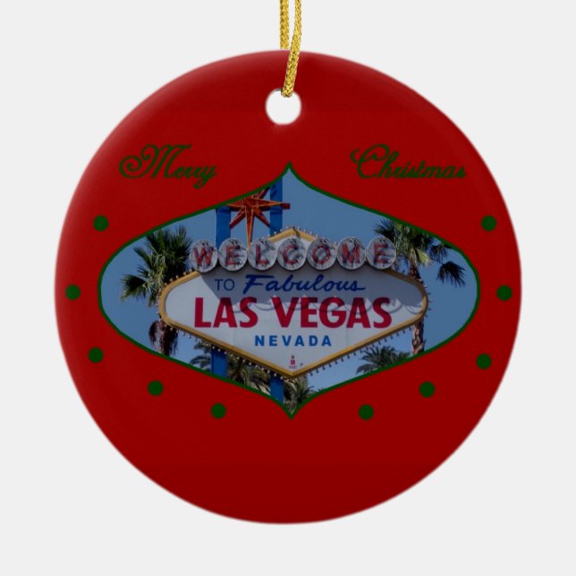 Ornamento de Feliz Navidad Las Vegas (Frente)